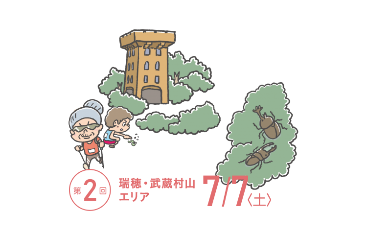 TOKYOウオーク2018 第2回大会 瑞穂・武蔵村山エリア 7月7日(土)