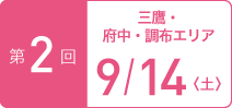 TOKYOウオーク2019 第2回大会 三鷹・府中・調布エリア 9月14日(土)